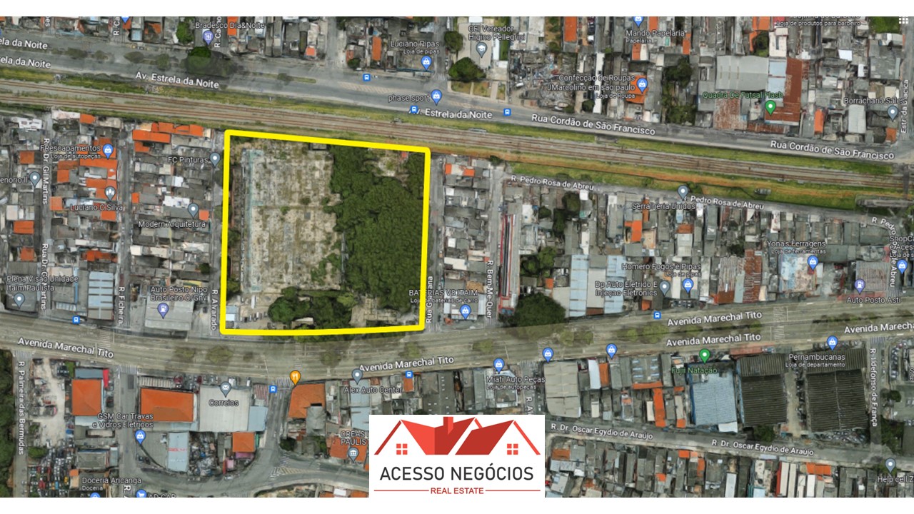 TERRENO PARA VENDA 12.951 M²  AV MARECHAL TITO