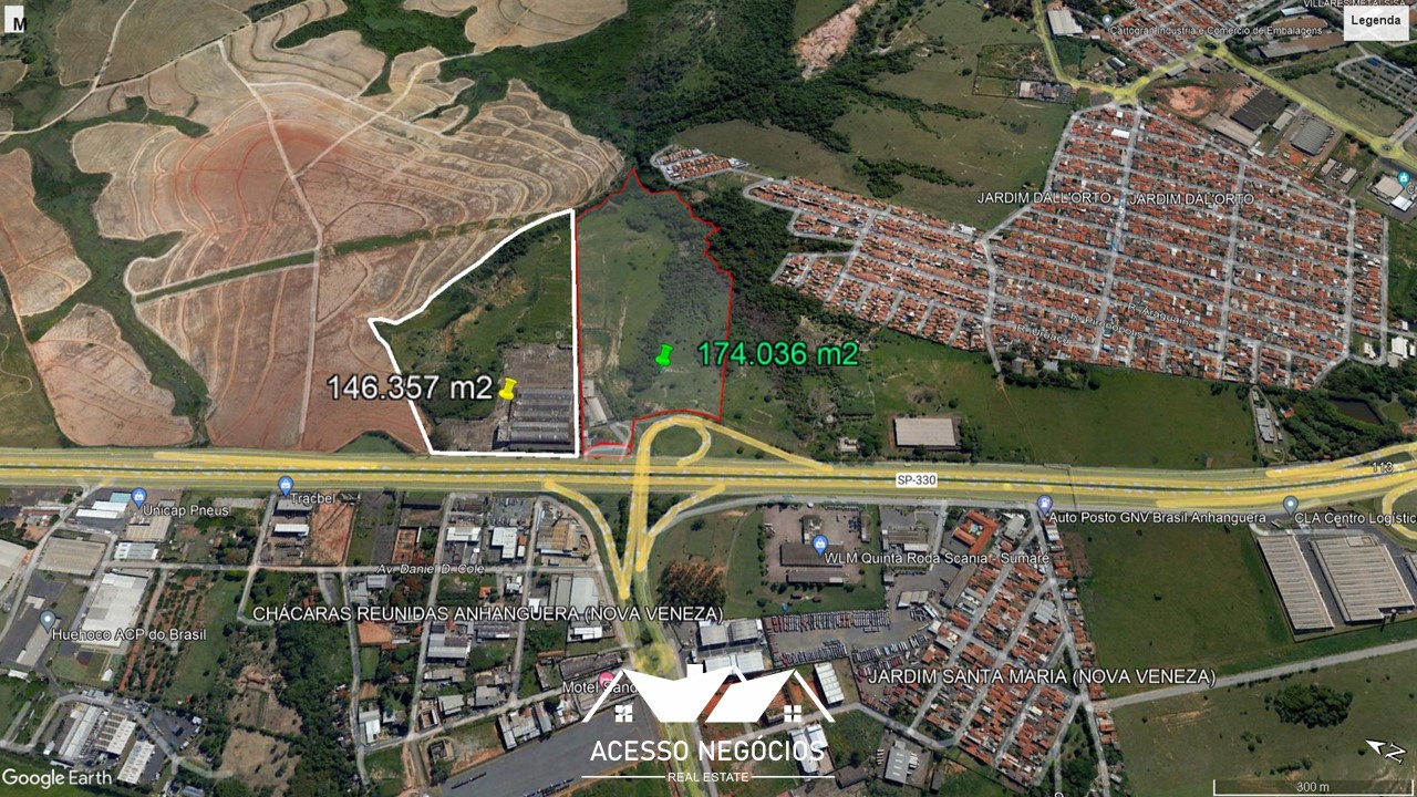 ÁREA  PARA VENDA  146.357 M² - NOVA ODESSA - SP - AD280