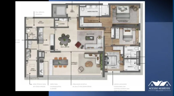 APARTAMENTOS  EM ALTO DE PINHEIROS  -  ELEVADO PADRÃO COM 182 M²  - 3 VAGAS - D092