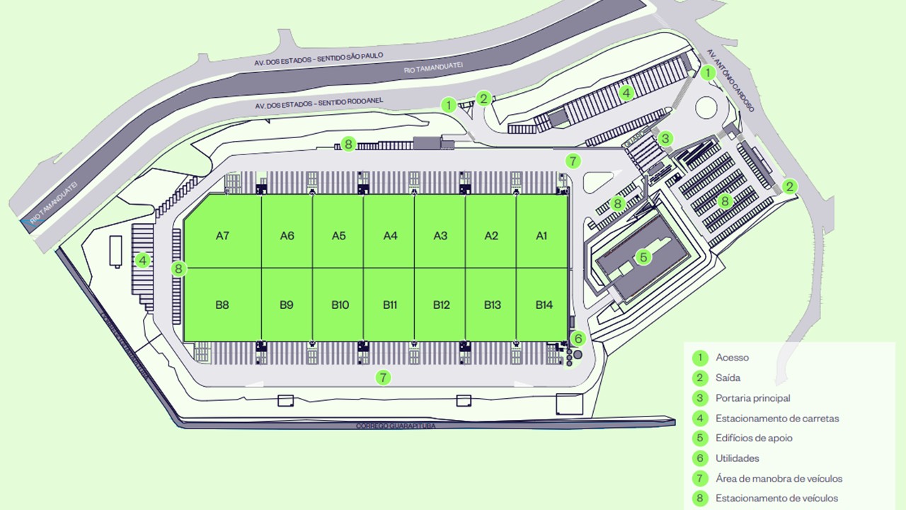GALPÃO LOGÍSTICO  PARA LOCAÇÃO –  4.064M² SANTO ANDRÉ – SP - F9