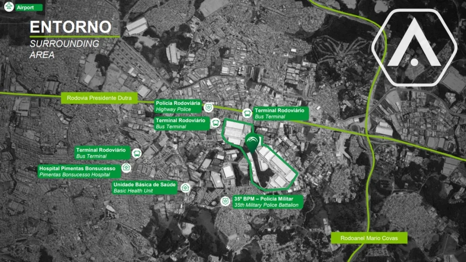GALPÃO LOGÍSTICO NA DUTRA - GUARULHOS  - LOCAÇÃO  - 53.330 m² ABL