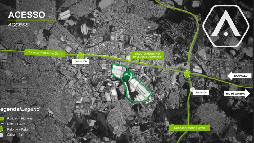 GALPÃO LOGÍSTICO NA DUTRA - GUARULHOS  - LOCAÇÃO  - 53.330 m² ABL