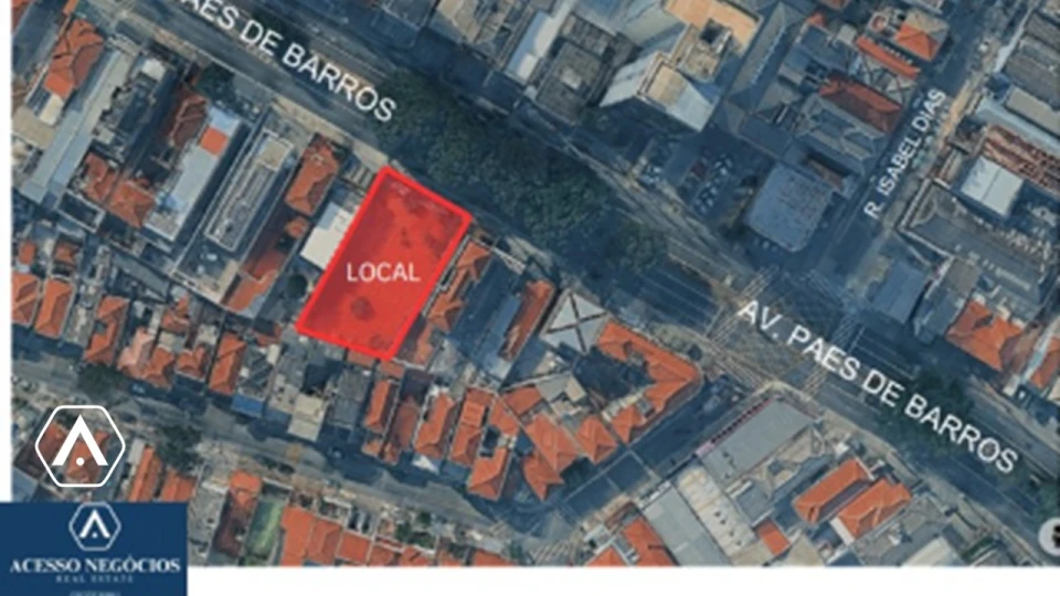 IMOVEL COMERCIAL NA PAES DE BARROS  - MOOCA  - 824 M²