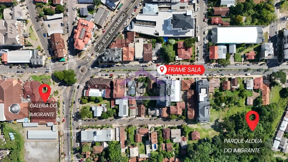 Sala comercial para locação no Centro de Nova Petrópolis, na Serra Gaúcha
