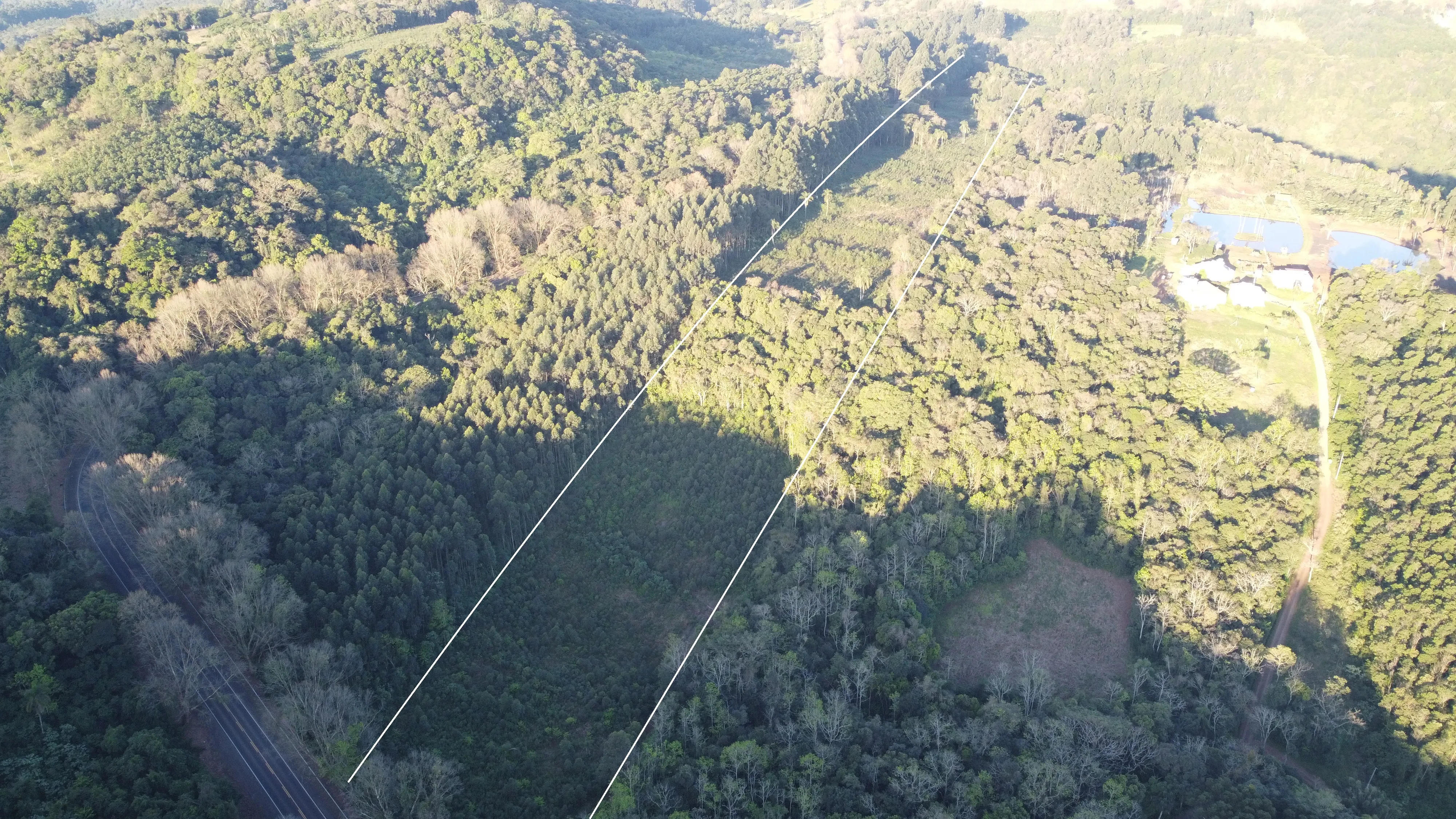 Área de terras com duas frentes para a BR 116 à venda em Picada Café na Serra Gaúcha