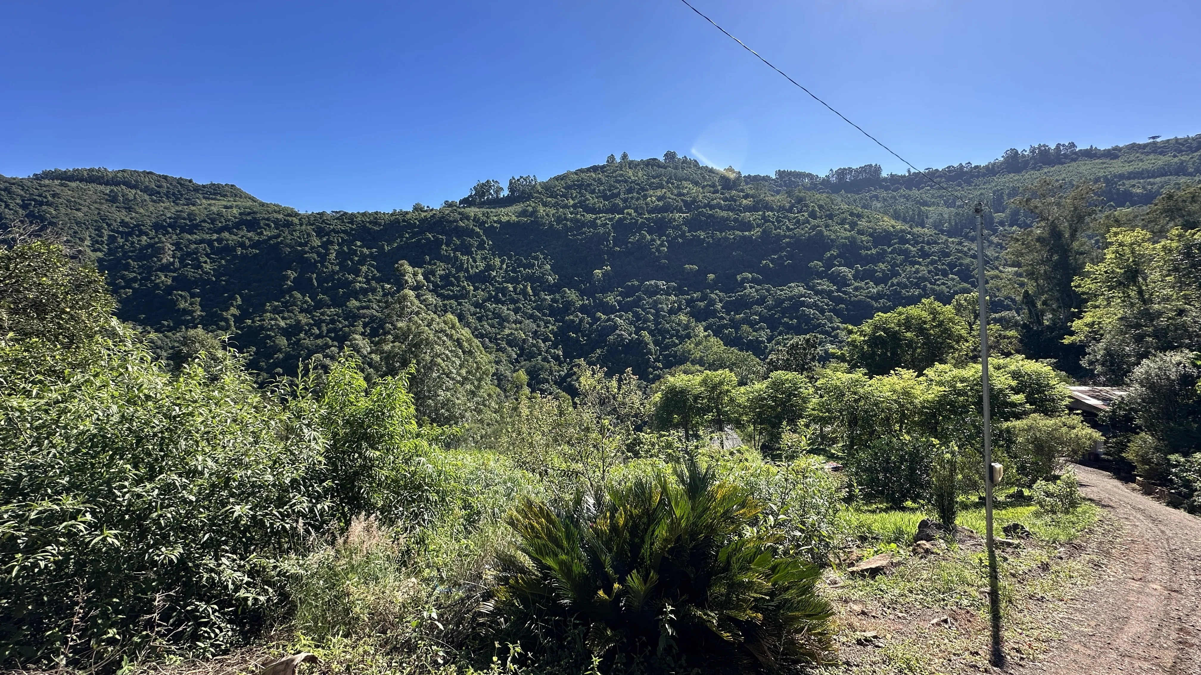 Área de terras com fundos para riacho à venda em Picada Café na Serra Gaúcha
