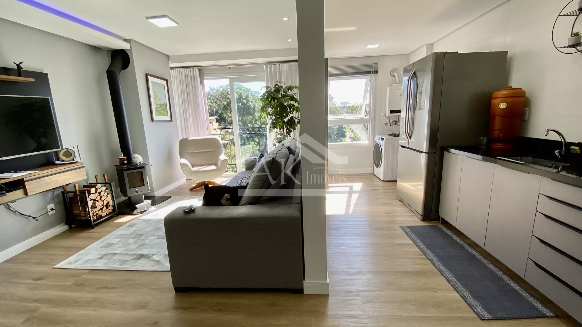 Charmoso apartamento semimobiliado à venda em Nova Petrópolis na Serra Gaúcha