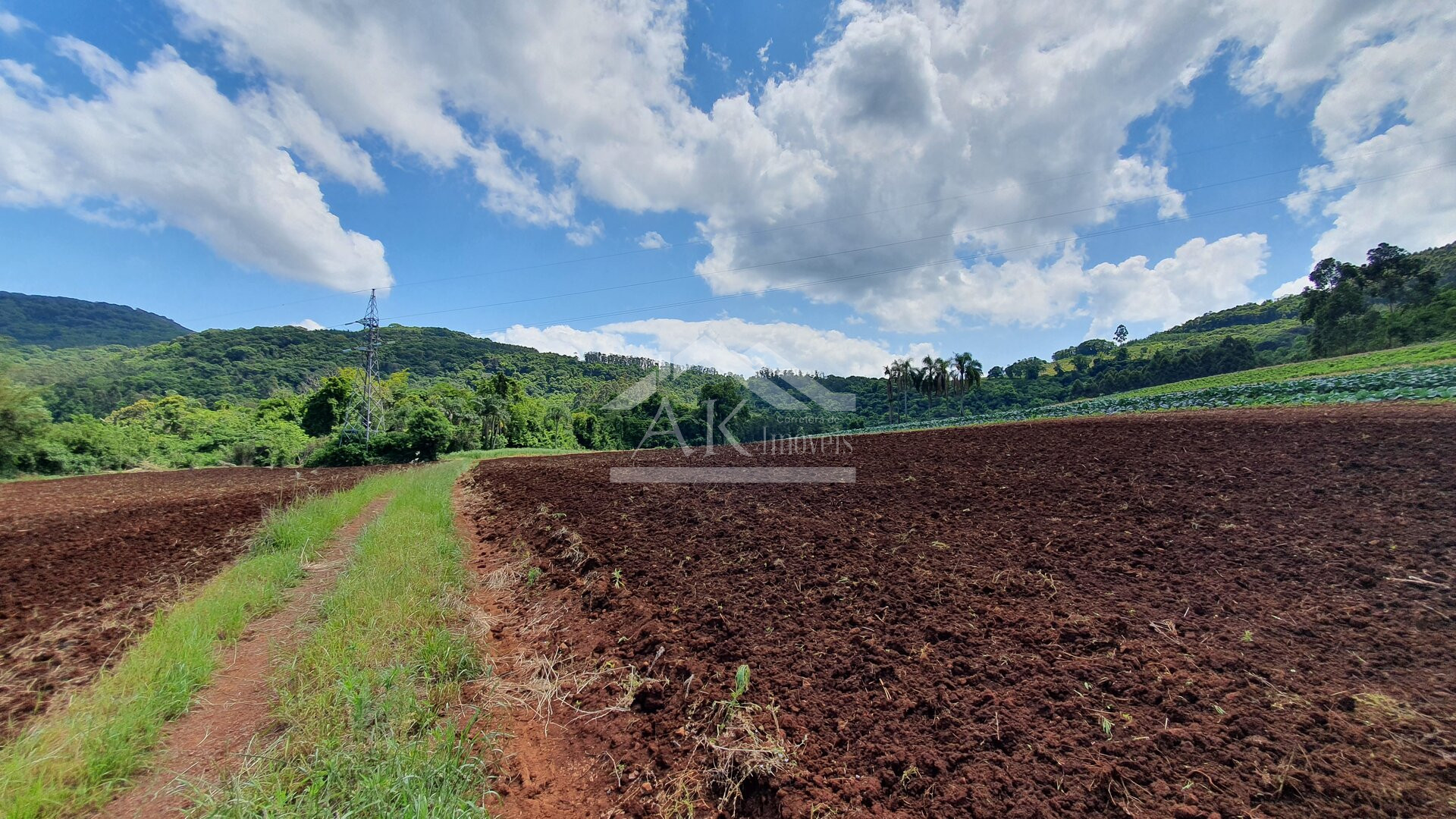 Área de terras com nascente e bela vista à venda em Linha Nova-RS