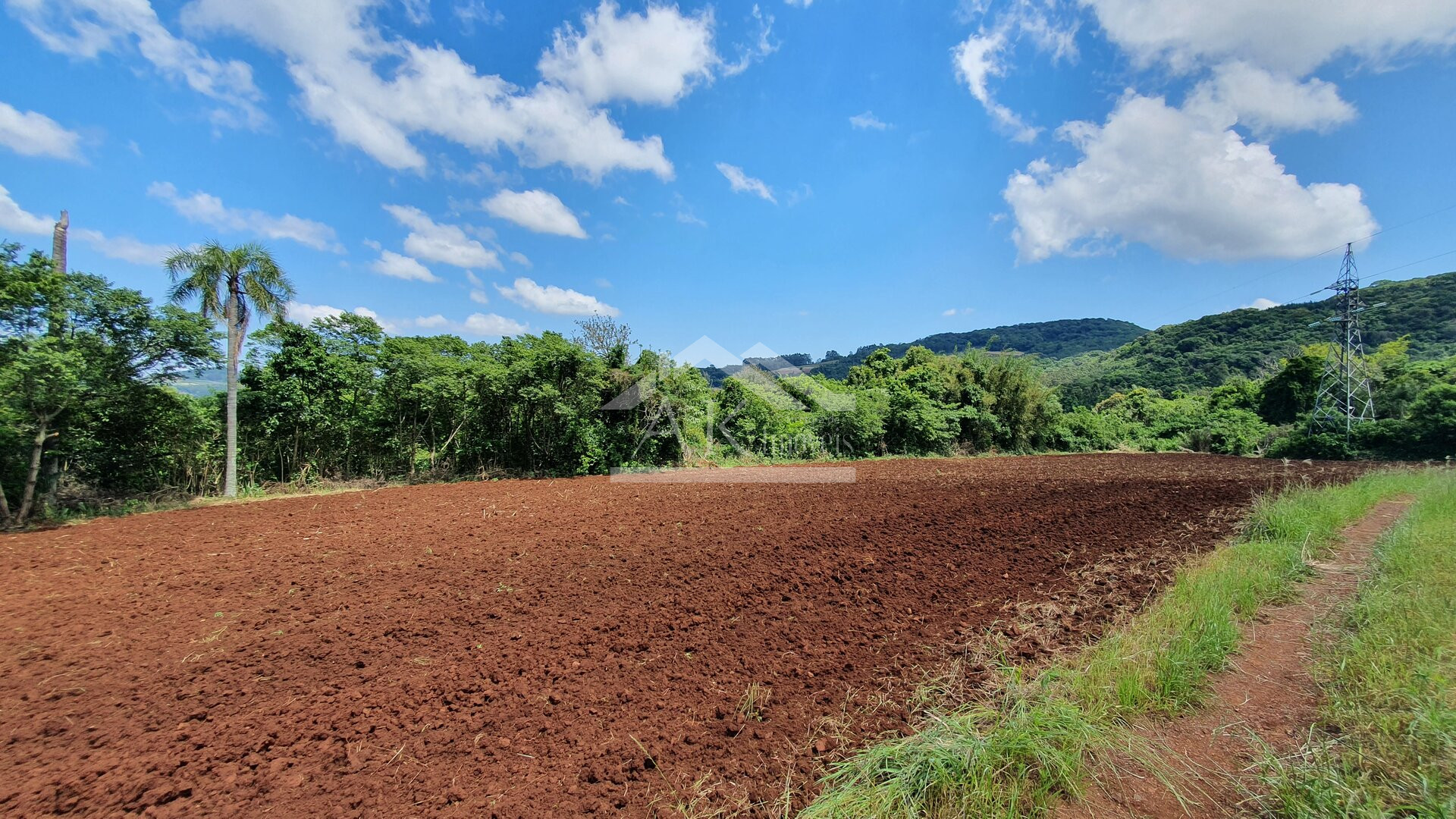 Área de terras com nascente e bela vista à venda em Linha Nova-RS