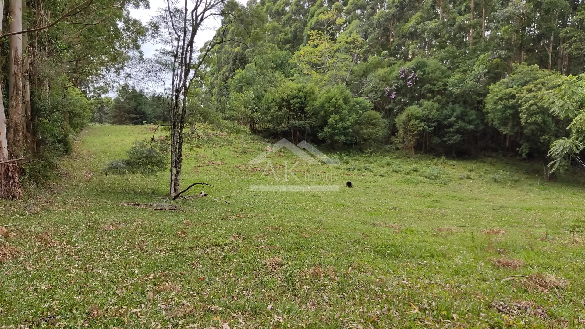 Área de terra com açude e linda vista à venda em Morro Reuter