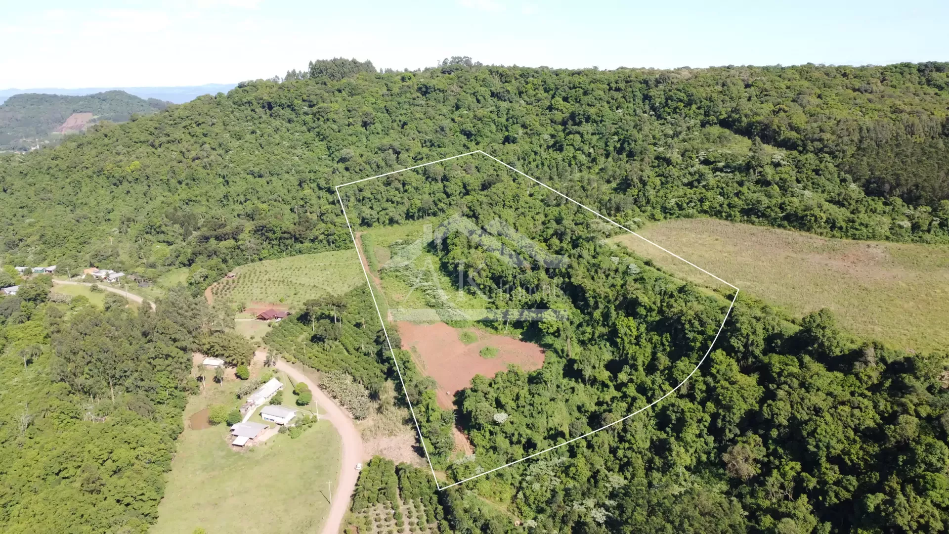 Área de terra com vista panorâmica à venda em Linha Nova RS