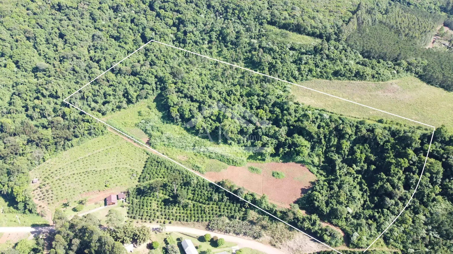 Área de terra com vista panorâmica à venda em Linha Nova RS