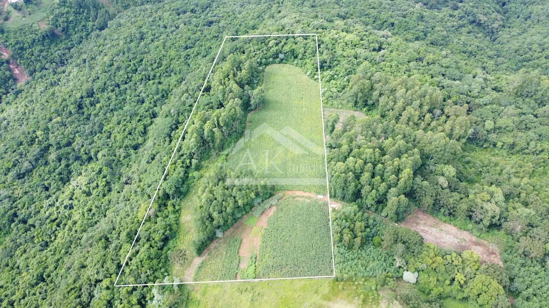 Área de terra com vista e vertente à venda em Nova Petrópolis na Serra Gaúcha