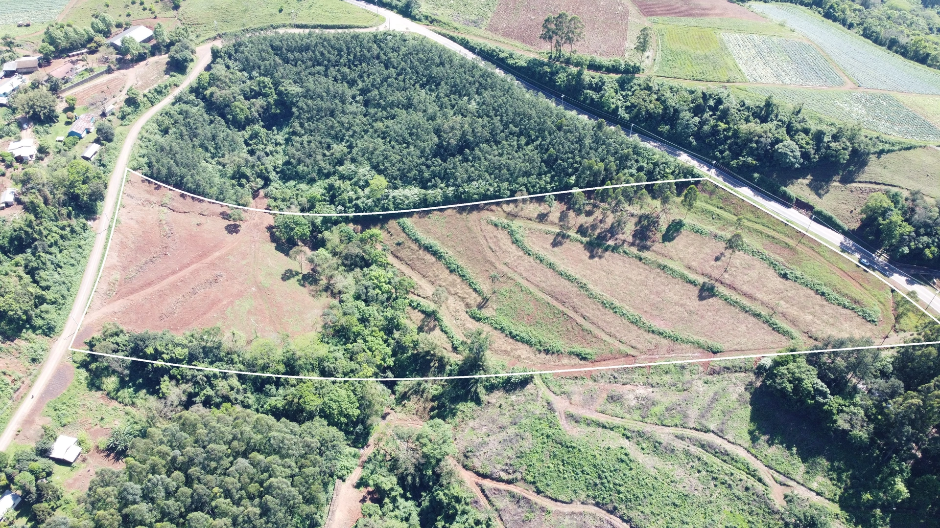 Bela área com vista e riacho à venda em Linha Nova na Serra Gaúcha!