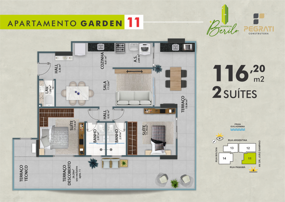 Imagens do imóveis Apartamento À Venda Residencial Berilo Praia Grande