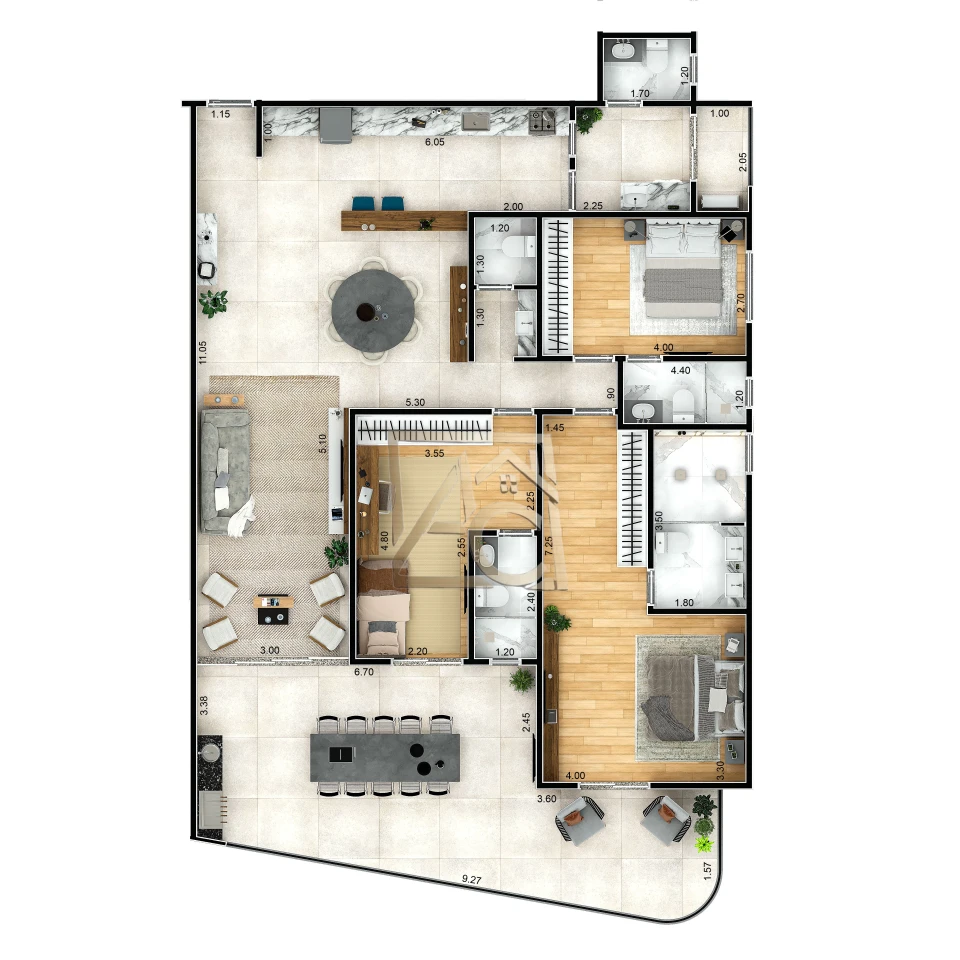 Imagens do imóveis Apartamento Na Planta Á Venda Costa Del Mare Praia Grande