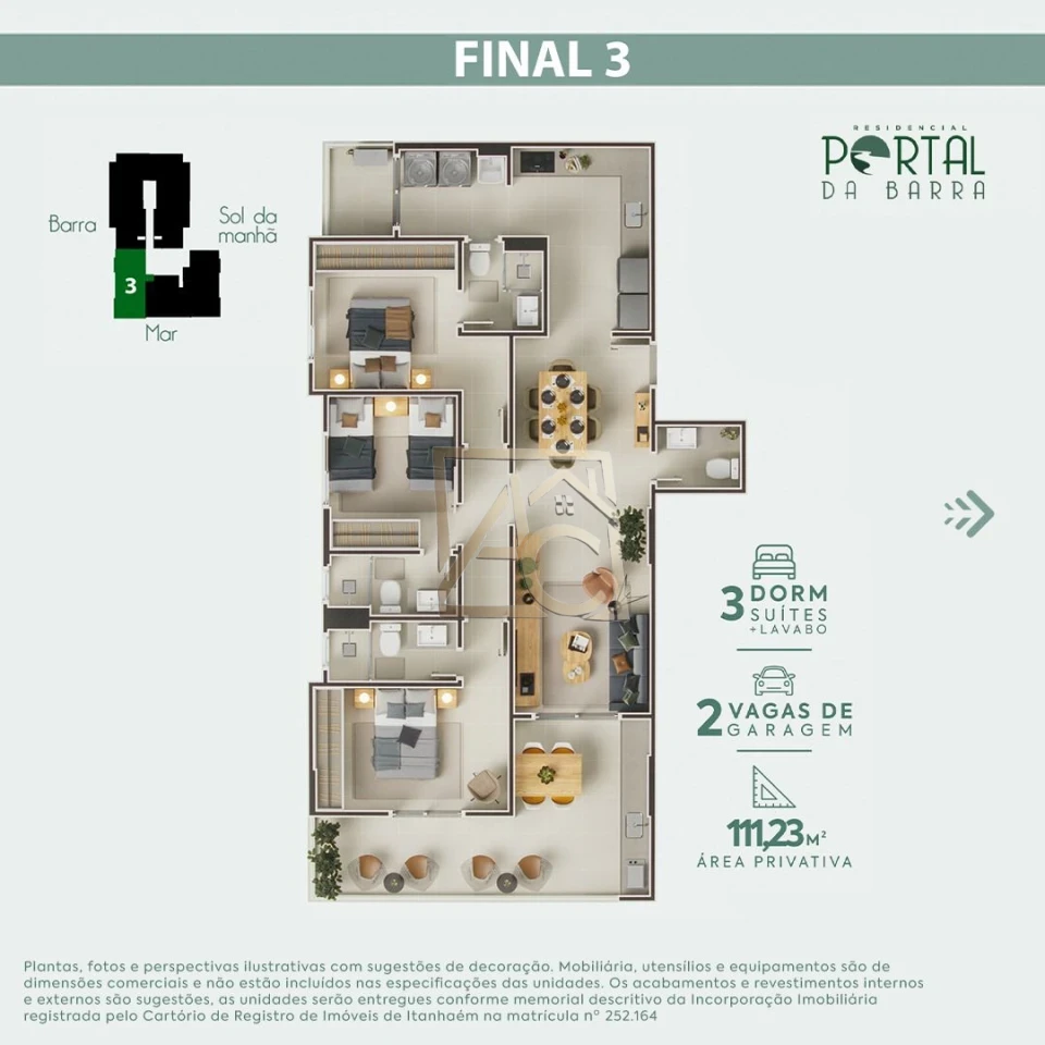 Imagens do imóveis APARTAMENTOS DE 2 E 3 DORMITÓRIOS À VENDA NO CENTRO DE ITANHAÉM | LAZER COMPLETO | VISTA PRIVILEGIADA