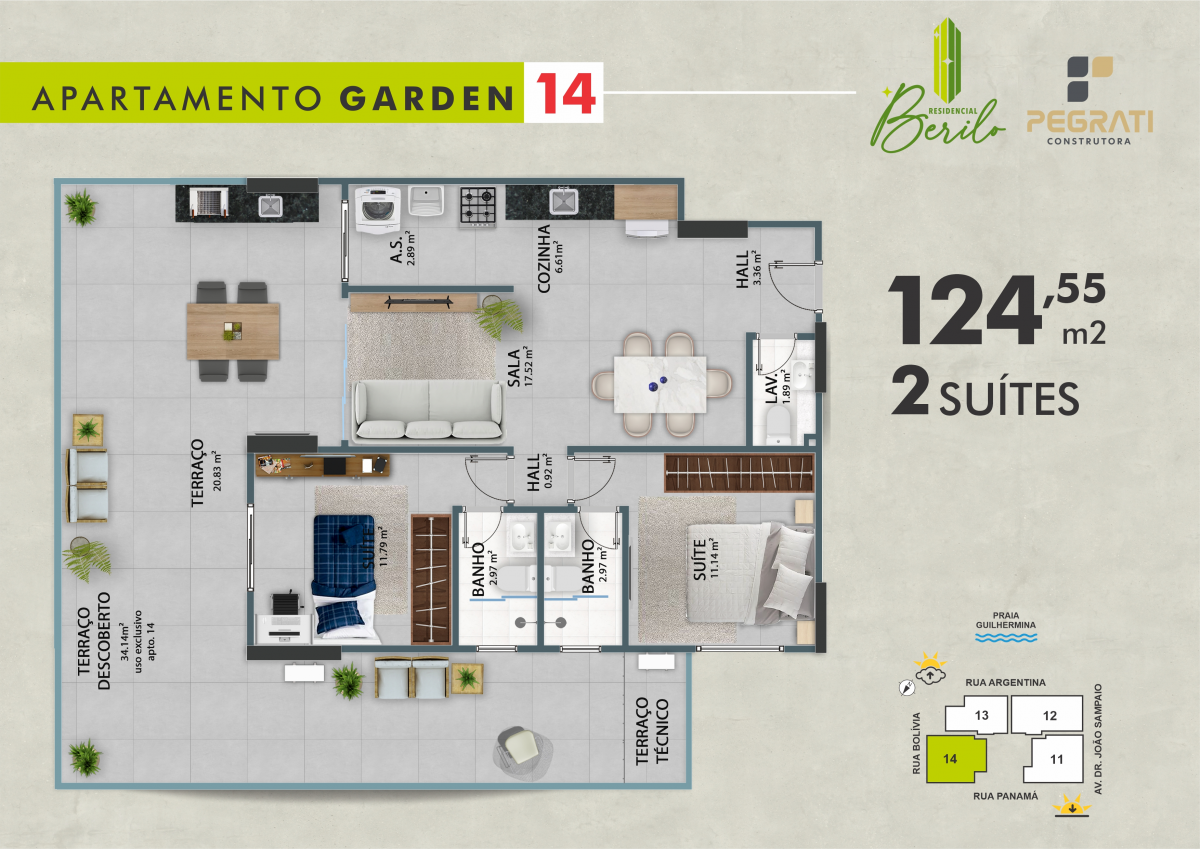 Imagens do imóveis Apartamento À Venda Residencial Berilo Praia Grande