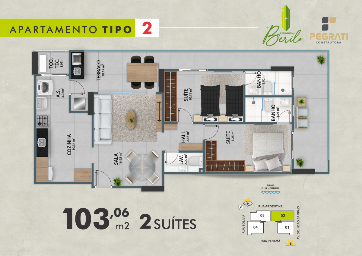 Imagens do imóveis Apartamento À Venda Residencial Berilo Praia Grande