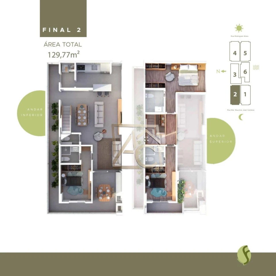 Imagens do imóveis Apartamento Na Planta Á Venda Jardim Do Forte Praia Grande