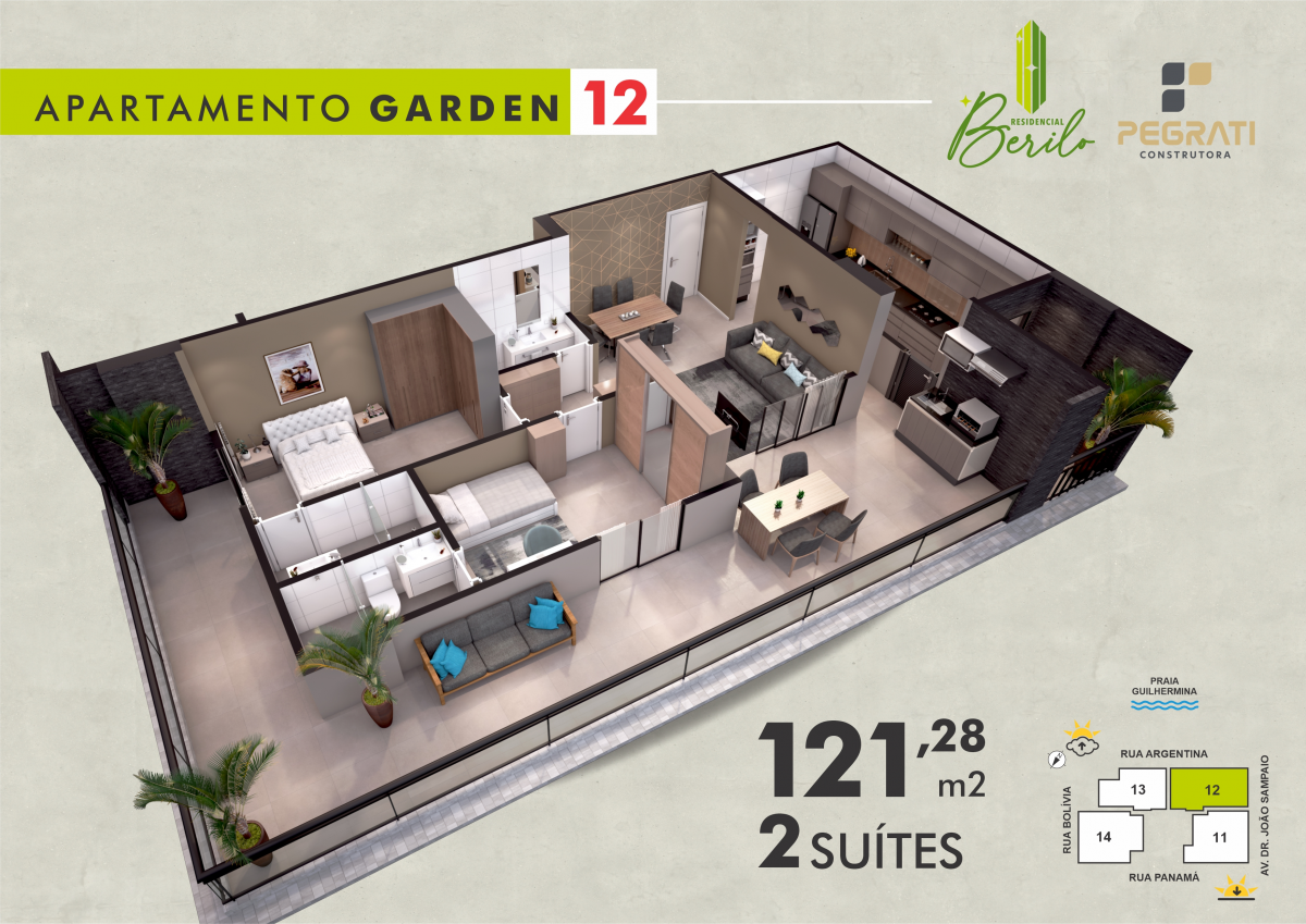 Imagens do imóveis Apartamento À Venda Residencial Berilo Praia Grande