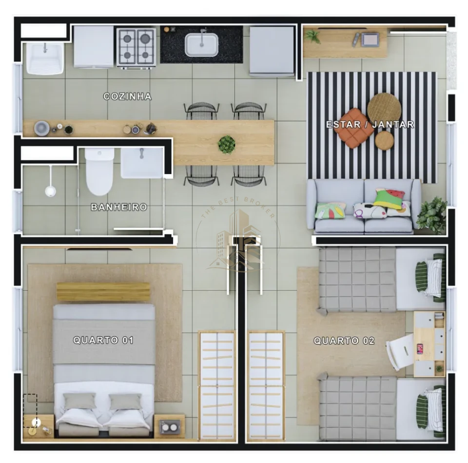 NOVA IORQUE - APARTAMENTO 39 m² - Parque dos Lagos