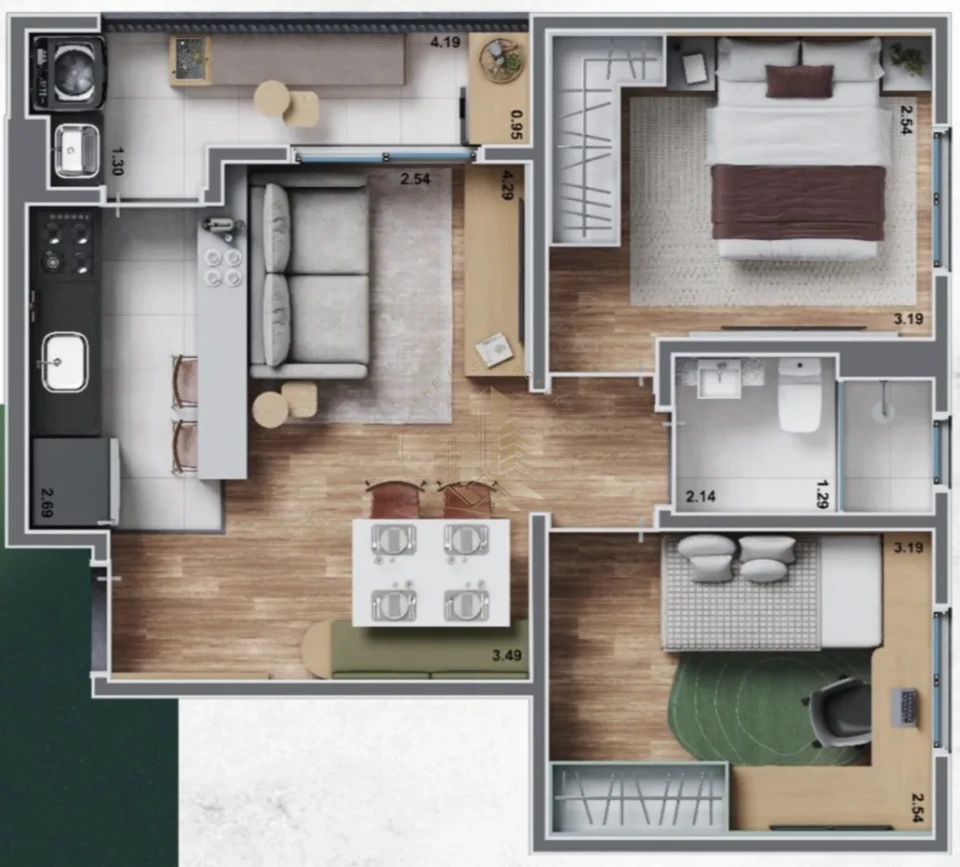 RESERVA DA MATA - APARTAMENTO 48 M² -  ZONA SUL