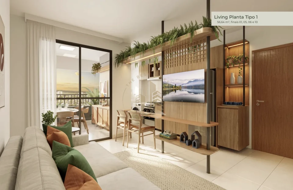 MATA RARA -  APARTAMENTO 57m² -  zona sul região do Vivenda da Mata