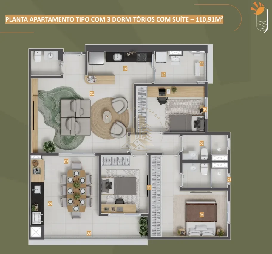 JUQUEHY - APARTAMENTO DE 110 m²  - PANAMBY