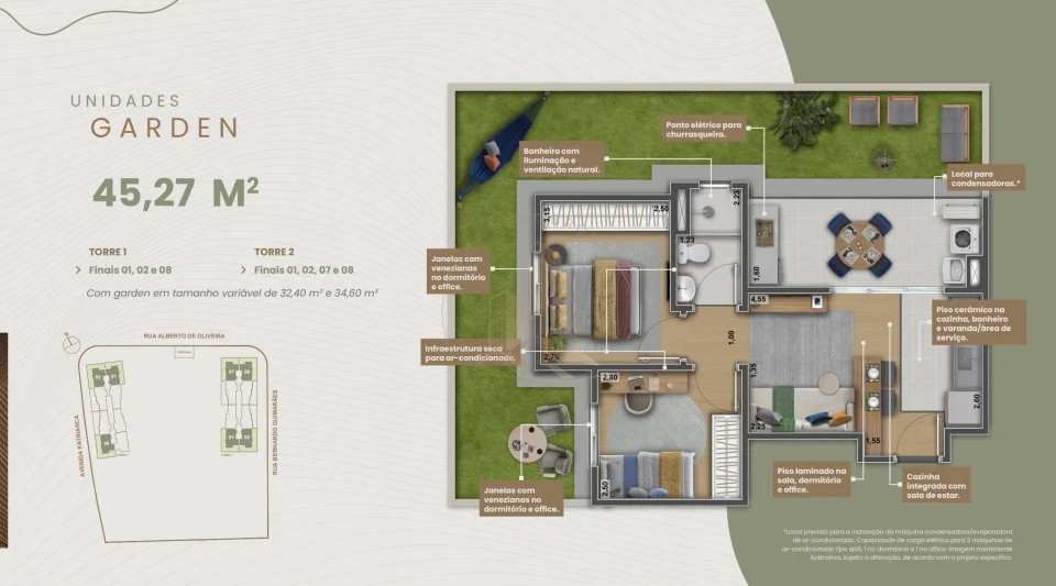 Imagens do imóveis ALTAVISTA - Apartamento 45 m²  - REGIAO DA VILA VIRGINIA