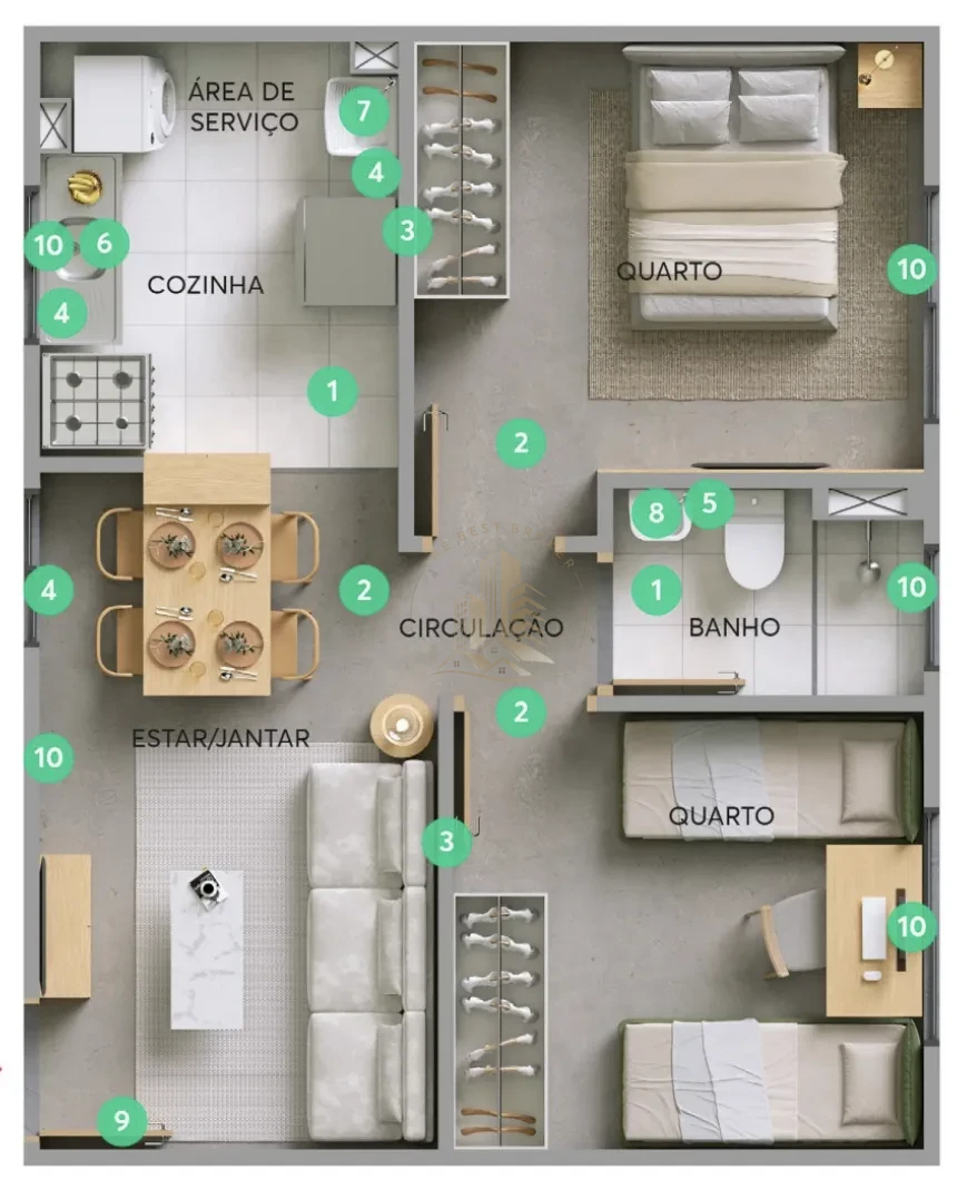 CANTO DAS ANDORINHAS - APARTAMENTO 41m² - JARDIM REGATAS
