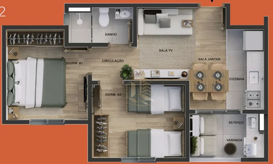 CALIFORNIA RESIDENCE - APARTAMENTO 42 M² - GERALDO DE CARVALHO