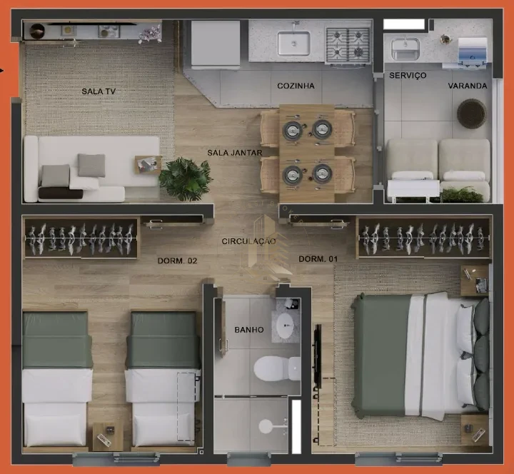 CALIFORNIA RESIDENCE - APARTAMENTO 42 M² - GERALDO DE CARVALHO
