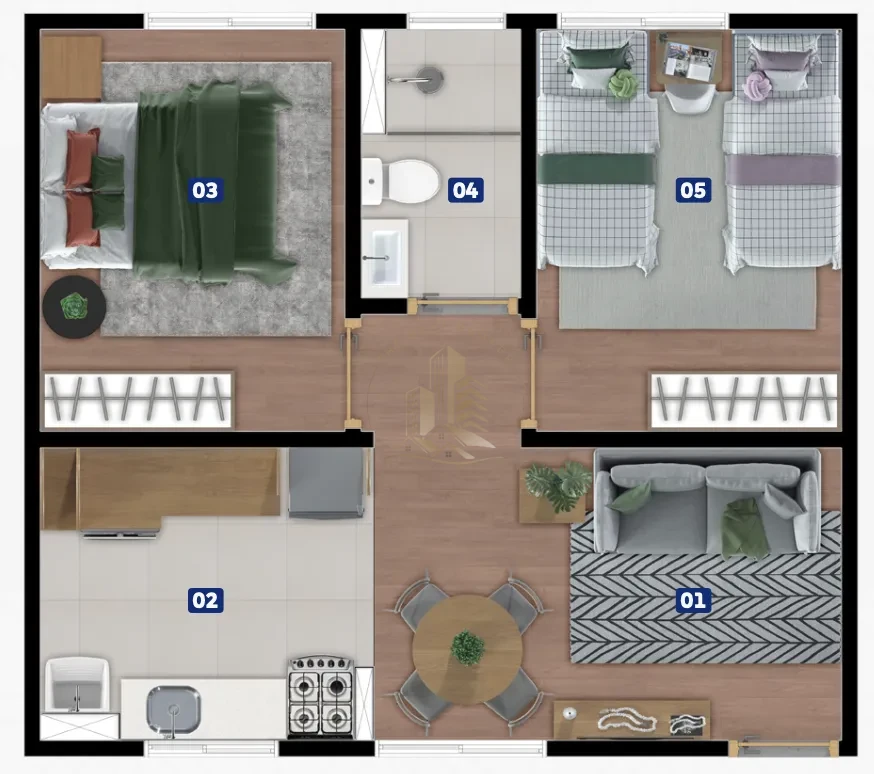 LAR INGLATERA - apartamento 42M² - Portinari