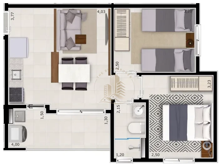 VISTA DO LAGOS - APARTAMENOT0 48m² - PARQUE DOS LAGOS