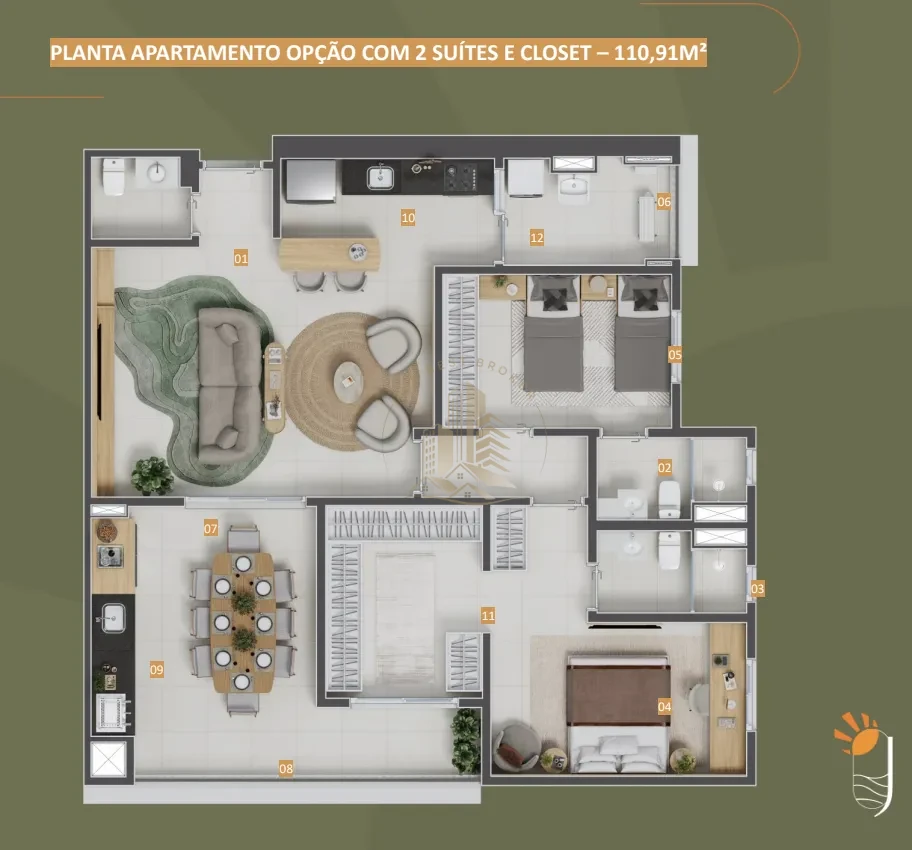 JUQUEHY - APARTAMENTO DE 110 m²  - PANAMBY