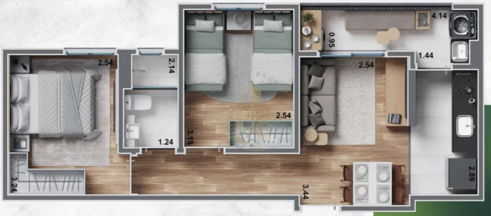 RESERVA DA MATA - APARTAMENTO 48 M² -  ZONA SUL