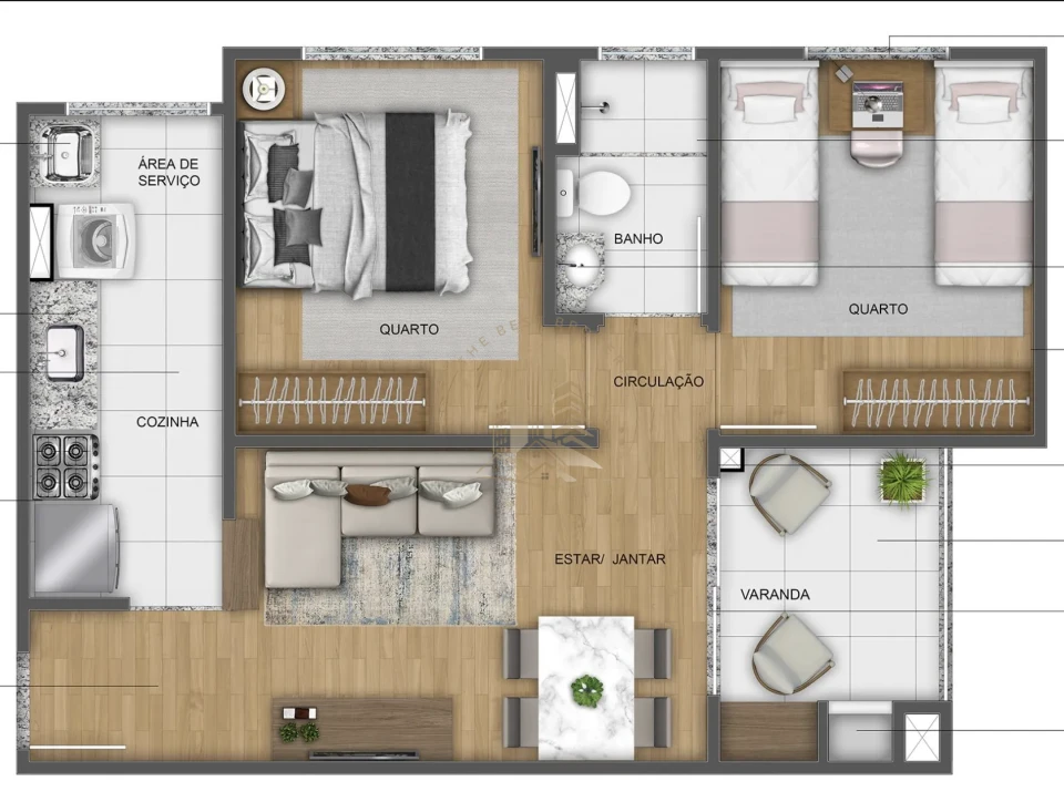 RESERVA DAS AMARILIS - APARTAMENTO 44m² - RECREIO DAS ACACIAS