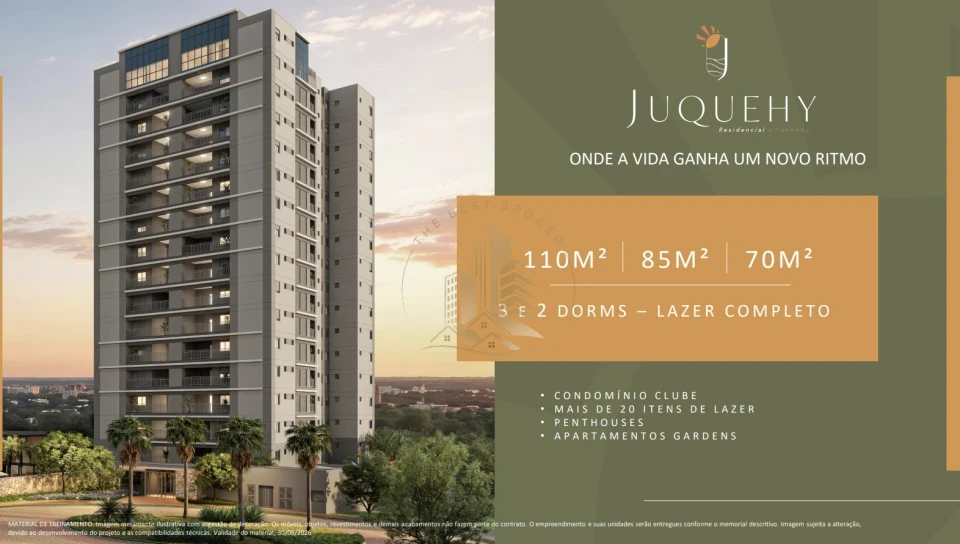 JUQUEHY - APARTAMENTO DE 85 m2 -   PANAMBY