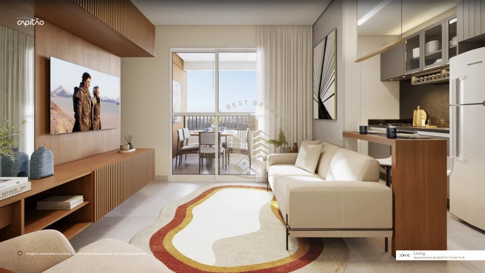 CAPITÃO -  APARTAMENTO 55 m² -  CAMPOS ELISEOS