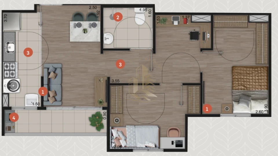 RESERVA BOTANICO - APARTAMENTO 50 M² - JARDIM BOTANICO