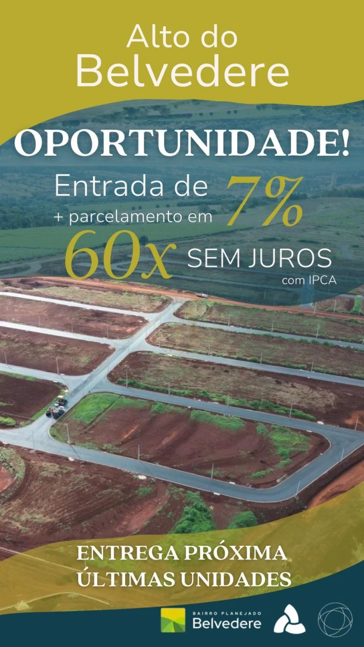 ALTO DO BELVEDERE - TERRENO EM CONDOMÍNIO NA ZONA SUL