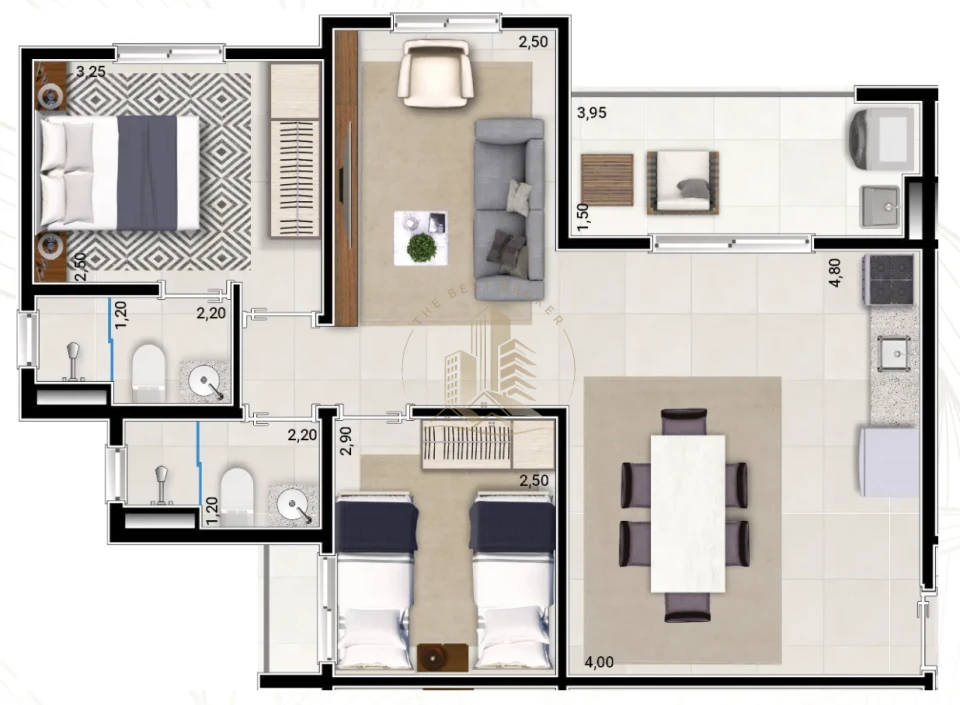 ALTA DA MATA - APARTAMENTO 68 m² - REGIAO VIVENTA DA MATA