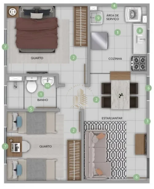 ESTOCOLMO - APARTAMENTO 41m² - RESERVA REAL