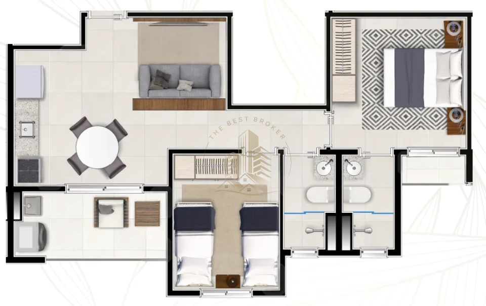 ALTA DA MATA - APARTAMENTO 58 m² - REGIAO VIVENTA DA MATA