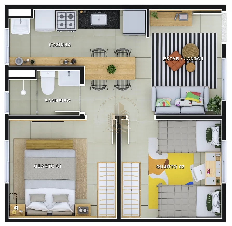 LOS ANGELES - apartamento 39 m² - Jamil Cury