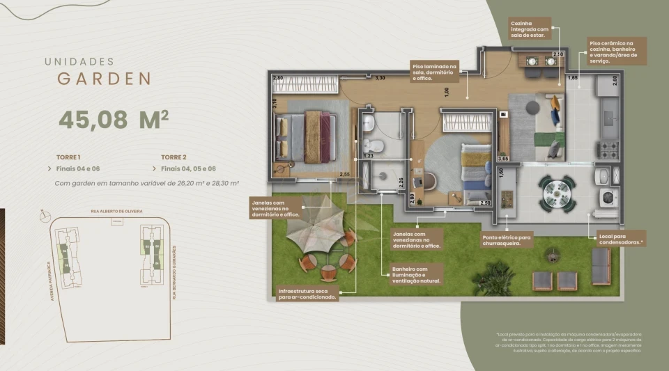 Imagens do imóveis ALTAVISTA - Apartamento 45 m²  - REGIAO DA VILA VIRGINIA