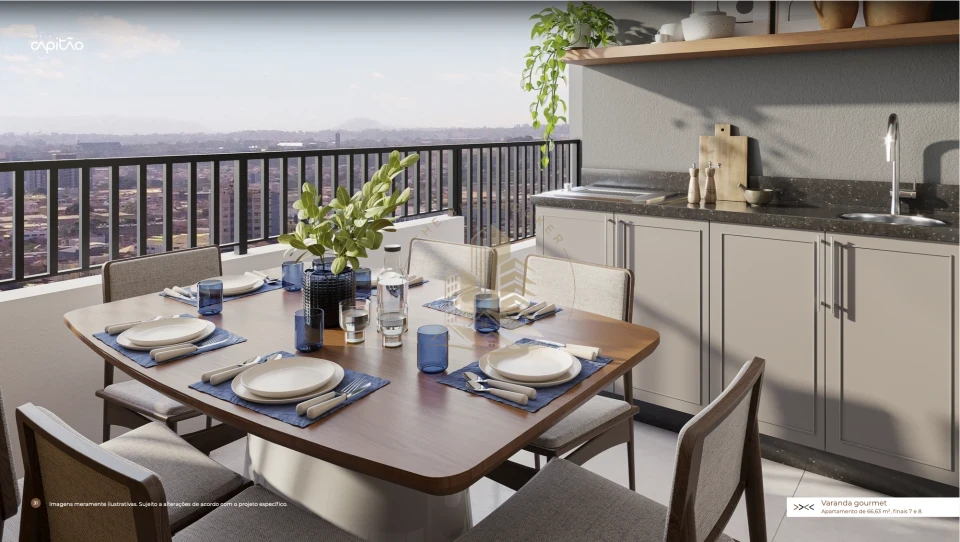 CAPITÃO - APARTAMENTO 67 m² - CAMPOS ELISEOS