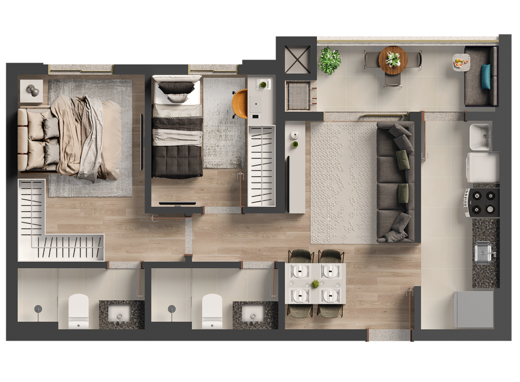 Imagens do imóveis VENDE-SE APTO 2 QUARTOS - TRIBECA - LONDRINA/PR