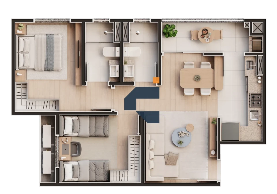 Apartamento Na Planta À Venda Amanay Beach Club Itapoa